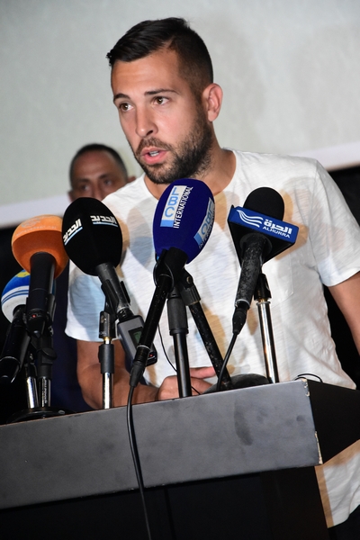 Gerard Pique,Sergio Busquets & Jordi Alba at CCBe